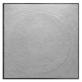 CUADRO CANVAS 80x80cm MARCO PINTURA FORMAS 2