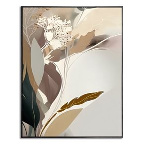 CUADRO CANVAS 40x50cm MARCO FLOR ABSTRACTA