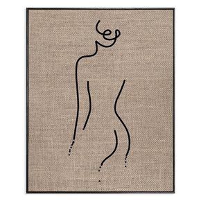 CUADRO CANVAS 40x50cm MARCO SILUETA ARPILLERA1