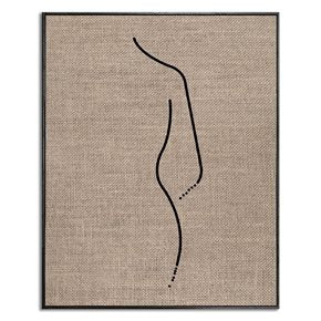 CUADRO CANVAS 40x50cm MARCO SILUETA ARPILLERA 2