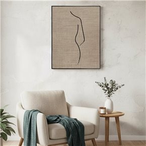 CUADRO CANVAS 40x50cm MARCO SILUETA ARPILLERA 2