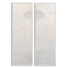 SET 2 CUADROS 40x120cm MARCO PINTURA FIGURAS