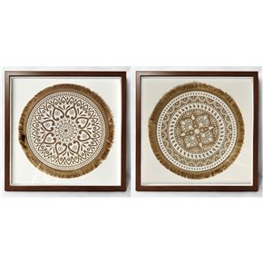 SET 2 CUADROS 50x50cm MANDALAS