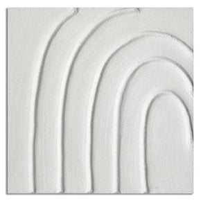 CUADRO CANVAS 50x50cm PINTURA ARCOIRIS BLANCO