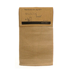 REPASADOR ALGODÓN 40x60CM LISO BEIGE