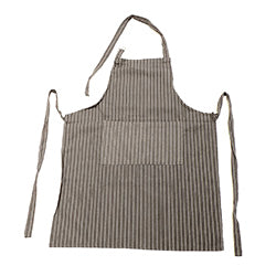 DELANTAL ALGODÓN 60x85CM CUADRICULA GRIS OSC/BLANC