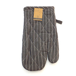 MANOPLA ALGODÓN 18x30CM CUADRICULA GRIS OSC/BLANCO