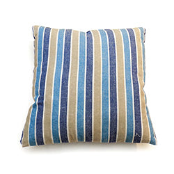 ALMOHADON ALGODÓN 40x40CM LINEAS CELESTE