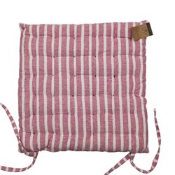 ALMOHADON TATAMI ALGODÓN 40x40CM RAYAS ROSA