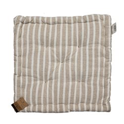 ALMOHADON TATAMI ALGODÓN 40x40CM RAYAS BEIGE