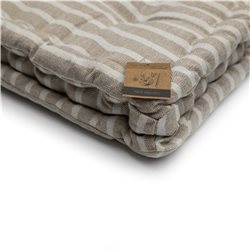 ALMOHADON TATAMI ALGODÓN 40x40CM RAYAS BEIGE