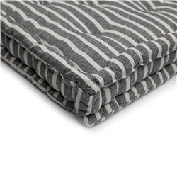 ALMOHADON TATAMI ALGODÓN 40x40CM RAYAS GRIS