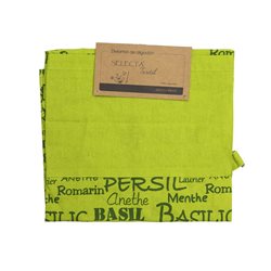 DELANTAL ALGODÓN 60x85CM ESPECIAS VERDE