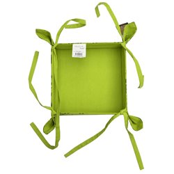 PANERA ALGODÓN 20x20CM ESPECIAS VERDE