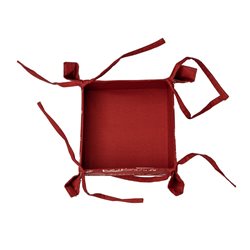PANERA ALGODÓN 20x20CM UTENSILIOS ROJO