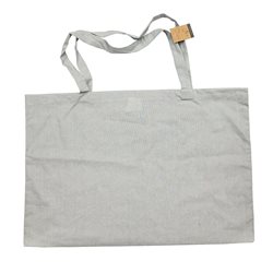 BOLSA ALGODÓN 40x60CM GRIS/ROJO/MOSTAZA