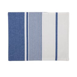 INDIVIDUAL ALGODÓN 35x45CM BLANCO/AZUL