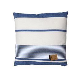 ALMOHADON ALGODÓN 40x40CM BLANCO/AZUL