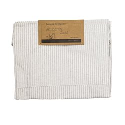 DELANTAL ALGODÓN 60x85CM GRIS CON LINEAS