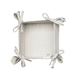 PANERA ALGODÓN 20x20CM GRIS CON LINEAS