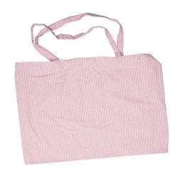 BOLSA ALGODÓN 40x60CM ROSA CON LINEAS