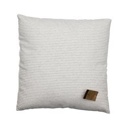 ALMOHADON ALGODÓN 40x40CM GRIS CON LINEAS