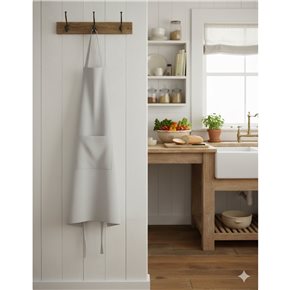 DELANTAL ALGODÓN 60X85CM GRIS