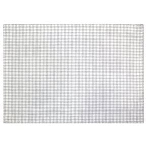 INDIVIDUAL ALGODÓN 35X45CM CUADROS GRIS