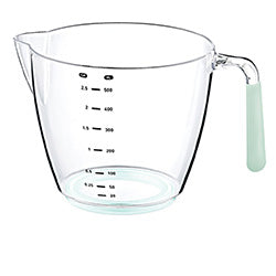 TAZA MEDIDORA PLASTICO D10x11CM 500ML MANGO COLOR
