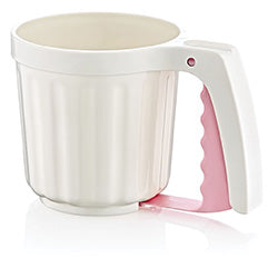 TAMIZADOR PLASTICO 11x7.5CM BLANCO MANGO COLOR
