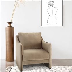 BUTACA DOLCE 79x83x85CM CENIZA