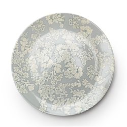 PLATO DE MESA D25CM FLORES BLANCAS