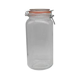 RECIPIENTE VIDRIO HERMETICO 2000ML TAPA BROCHE D11.2CM