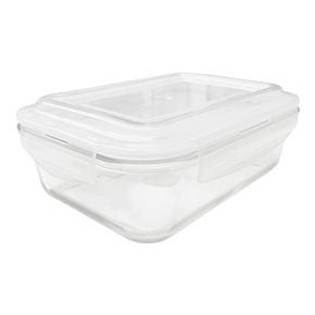 RECIPIENTE RECTANGULAR BOROSILICATO 1040ML 20.5X15.5XH6.5CM