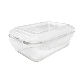 RECIPIENTE RECTANGULAR BOROSILICATO 640ML 18X13XH6CM