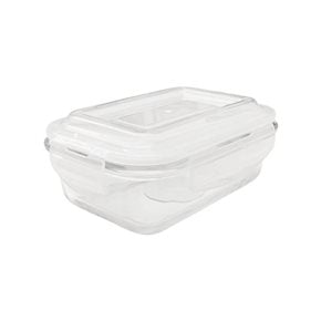 RECIPIENTE RECTANGULAR BOROSILICATO 370ML 15.5X11.5XH5.5CM