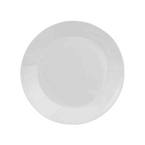 PLATO POSTRE OPALINA MOONLIGHT 18x2CM BLANCO