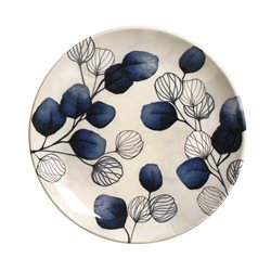 PLATO DE POSTRE CERAM PLATINUM BLUE PORTO D20.5CM