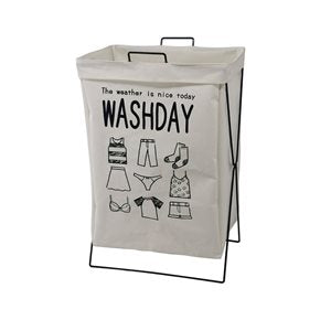 CESTO P/ROPA  ARTICULADO 40X28X54CM TELA BEIGE
