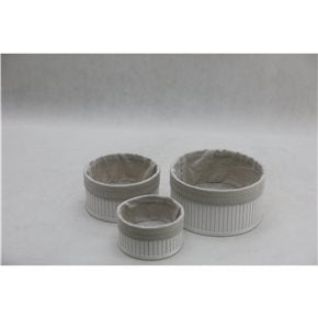 SET X3 CESTO RED BAMBÚ FORRADO TELA BLANCO