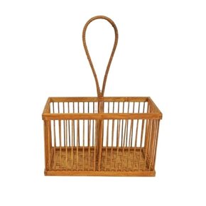 ORGANIZADOR RECTANGULAR C/ASA 20x10xH12/27CMS BAMBU