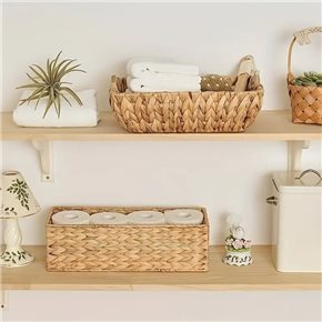 CANASTO GRANDE  45x30xH15CM JACINTO DE AGUA