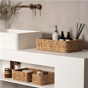 CANASTO  CHICO 35x20xH10CM  JACINTO DE AGUA
