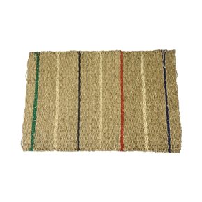 ALFOMBRA RECT. RAYAS SEAGRASS 80X50CM MULTICOLOR