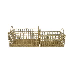 SET X2 CESTO RECT. C/ASAS SEAGRASS NATURAL