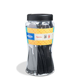 JUEGO DE CUBIERTOS ITAPARICA 24PZAS NEGRO BRINOX