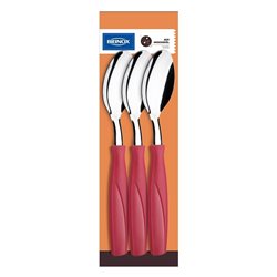 SET 3 CUCHARAS MESA 19CM ITAPARICA ROJO BRINOX