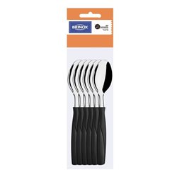 SET 12 CUCHARAS MESA 19CM ITAPARICA NEGRO BRINOX