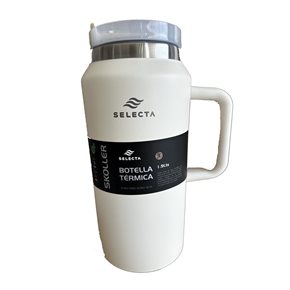 BOTELLA TERMICA ACERO TAPA PLASTICO 1.9L BLANCO