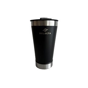 VASO TERMICO CERVEZA C/DEST. A.INOX  600ML NEGRO